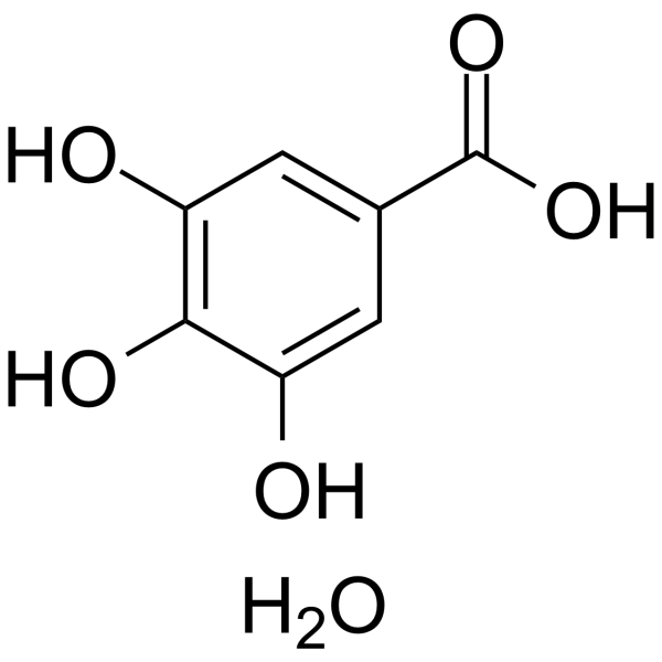 Gallic acid hydrate (gallic acid-hydrate; 3,4,5-Trihydroxybenzoic acid hydrate) 5995-86-8
